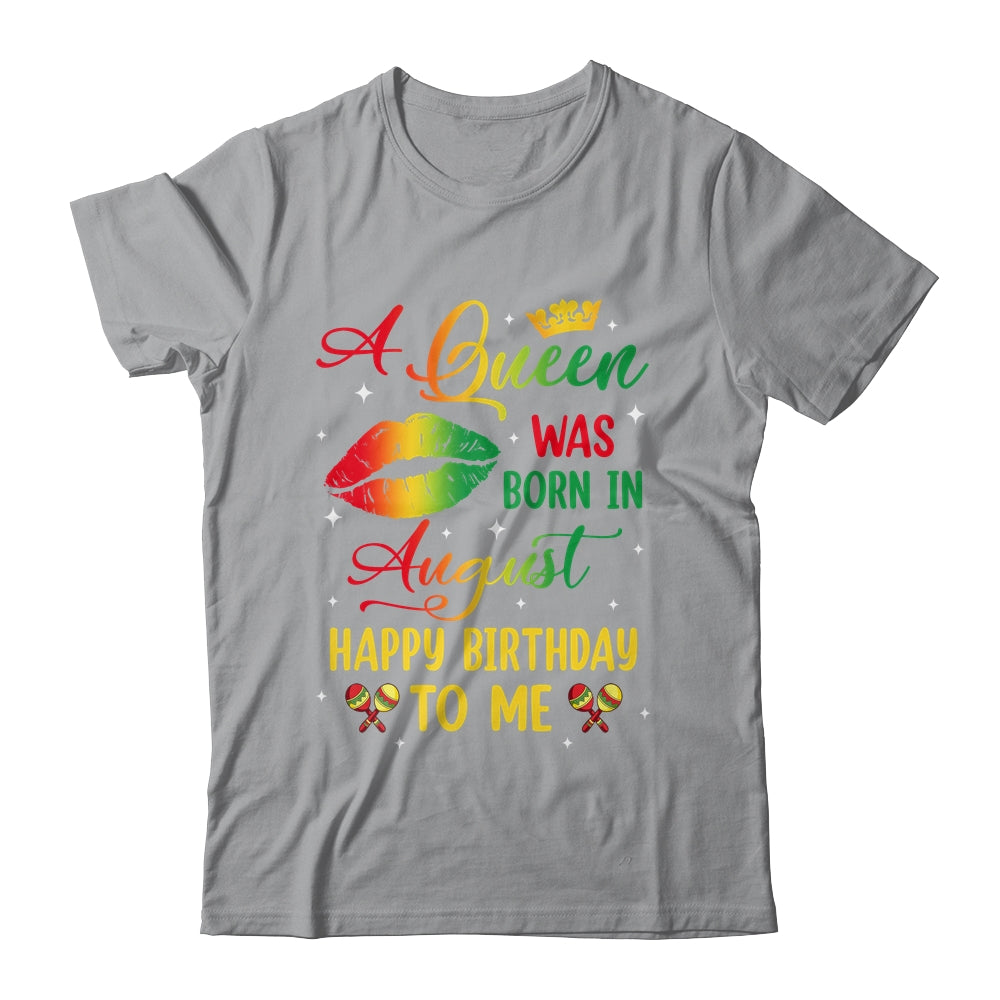 Jamaica Birthday Girl Party A Queen Was Born In August Shirt & Tank Top | siriusteestore
