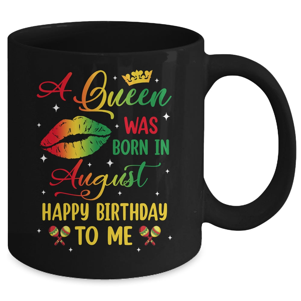 Jamaica Birthday Girl Party A Queen Was Born In August Mug | siriusteestore