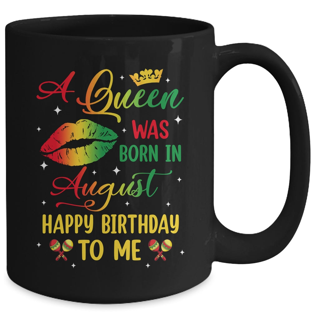 Jamaica Birthday Girl Party A Queen Was Born In August Mug | siriusteestore