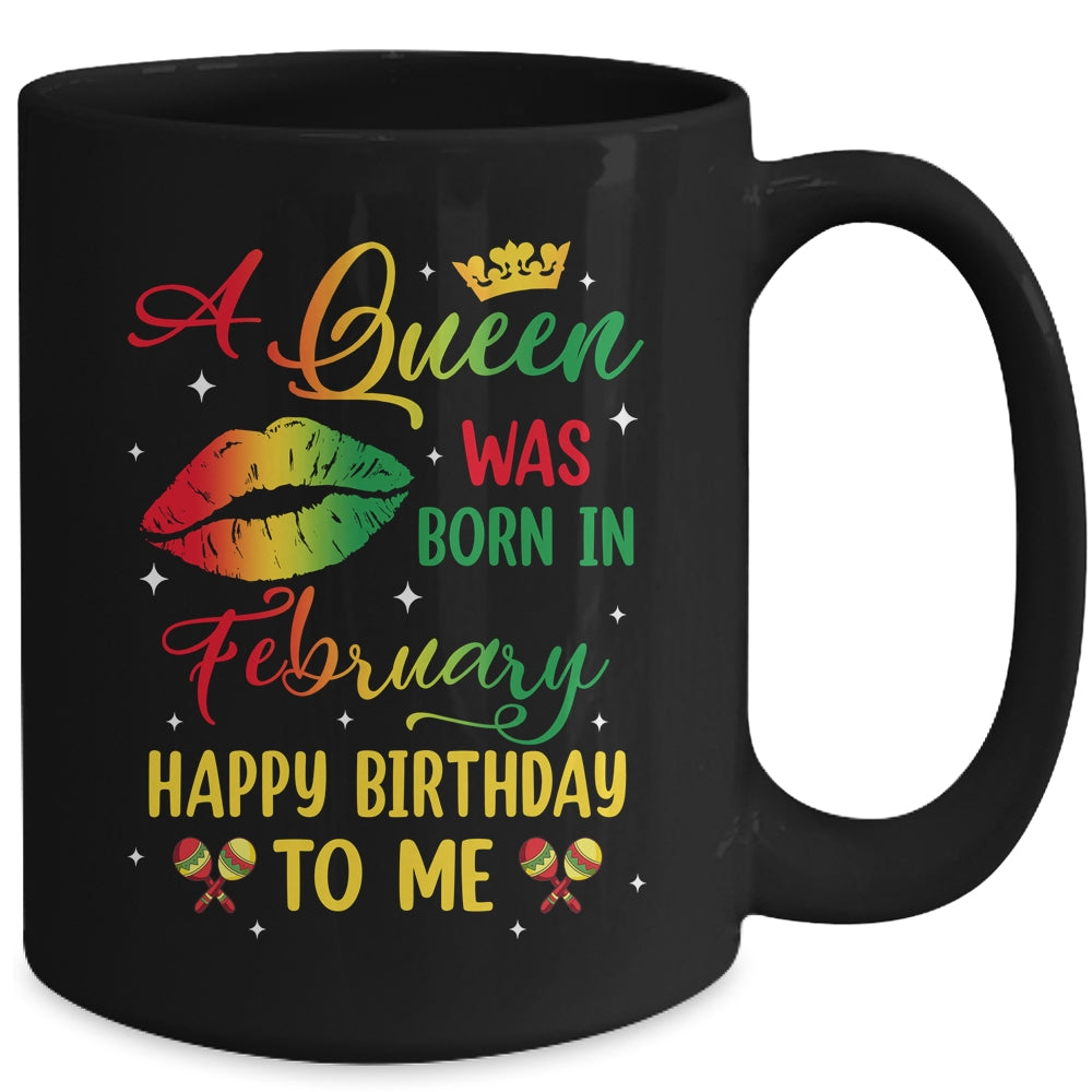 Jamaica Birthday Girl Party A Queen Was Born In February Mug | siriusteestore