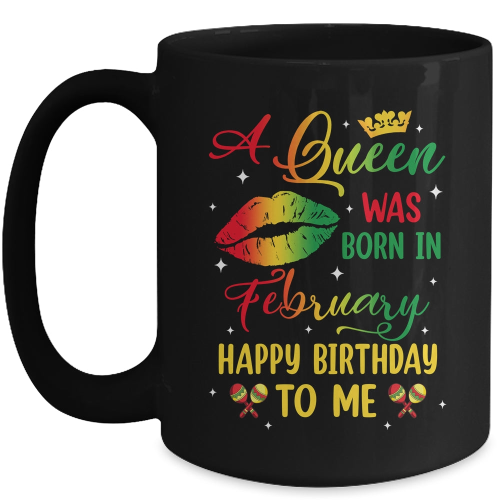 Jamaica Birthday Girl Party A Queen Was Born In February Mug | siriusteestore