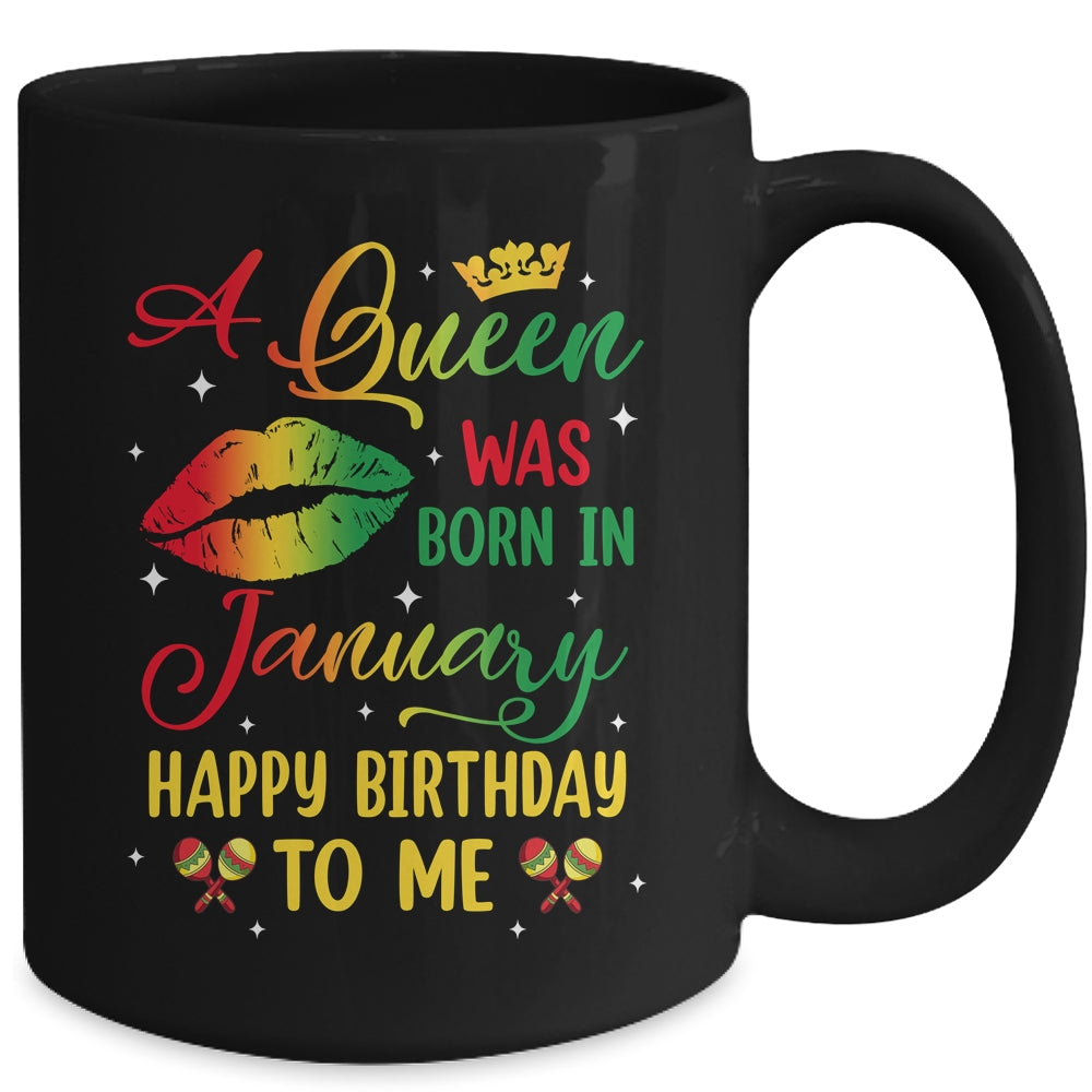 Jamaica Birthday Girl Party A Queen Was Born In January Mug | siriusteestore