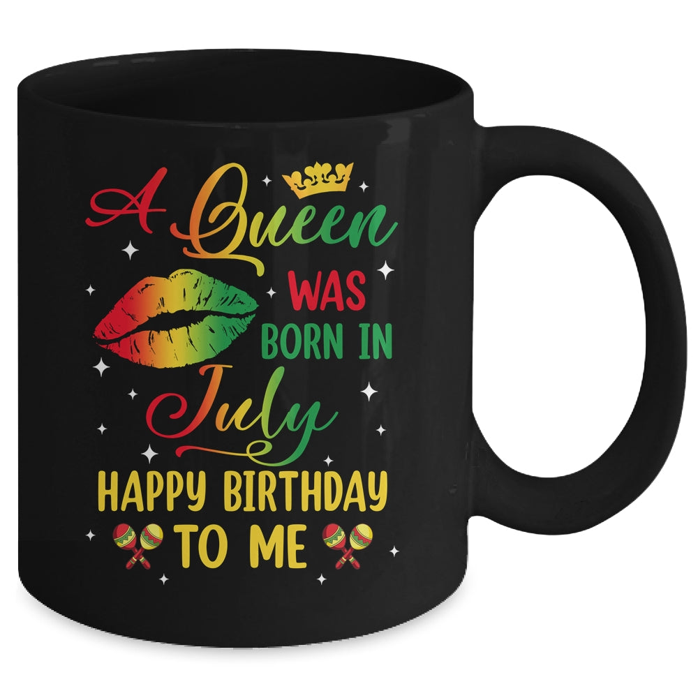Jamaica Birthday Girl Party A Queen Was Born In July Mug | siriusteestore