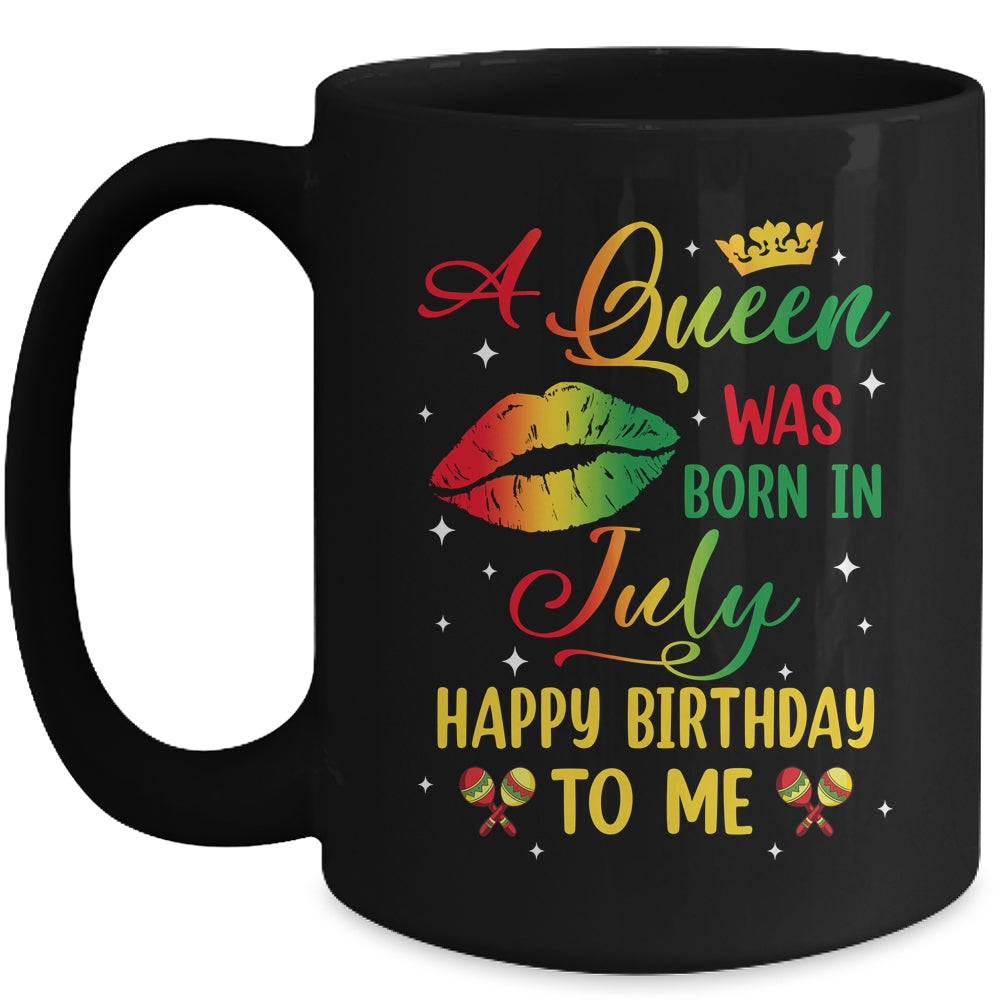 Jamaica Birthday Girl Party A Queen Was Born In July Mug | siriusteestore