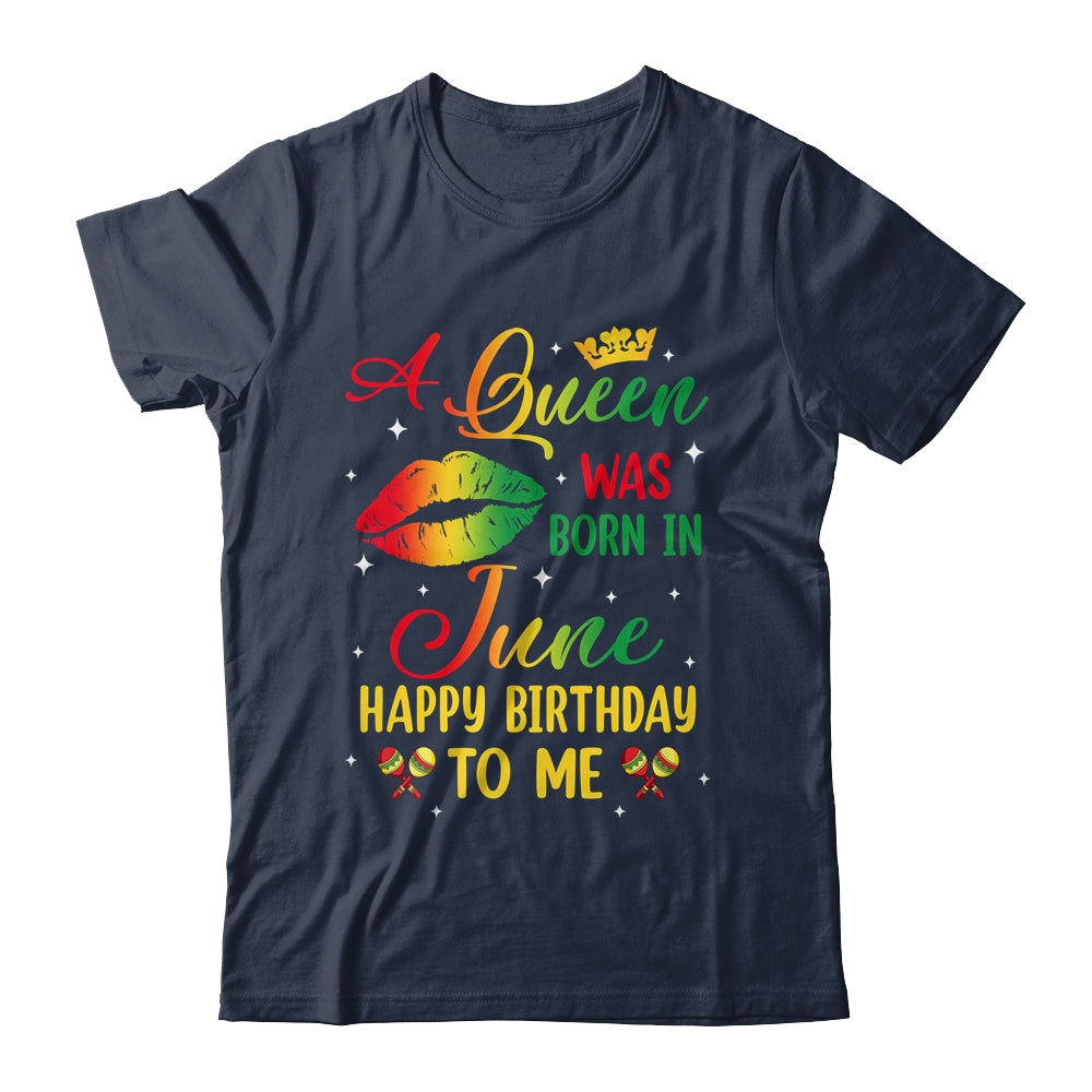 Jamaica Birthday Girl Party A Queen Was Born In June Shirt & Tank Top | siriusteestore