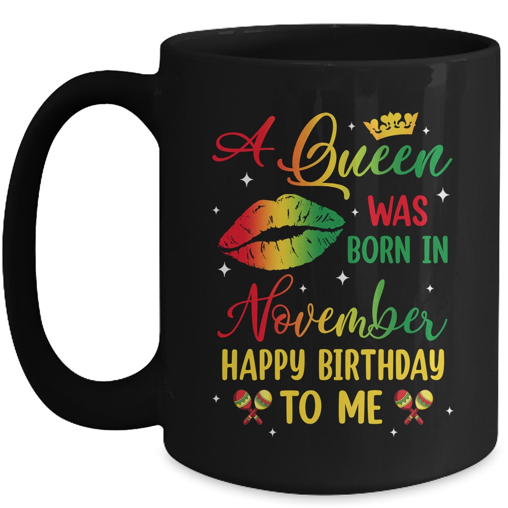 Jamaica Birthday Girl Party A Queen Was Born In November Mug | siriusteestore