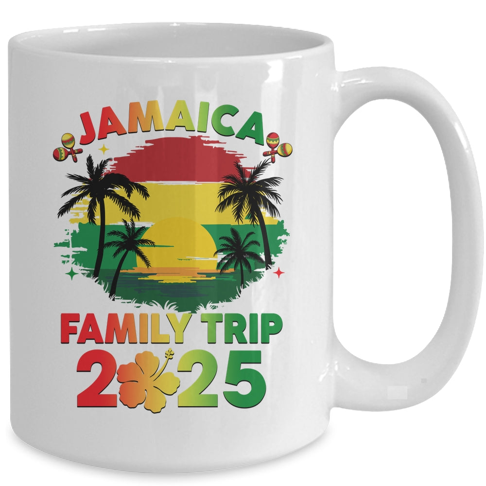 Jamaica Family Trip 2025 Beach Vacation Jamaican Caribbean Mug | siriusteestore