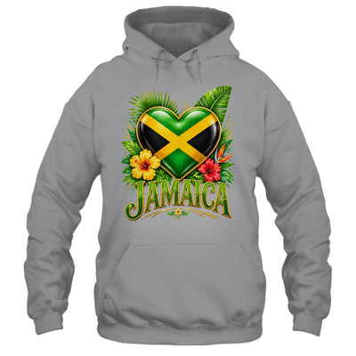 Jamaica Flag Heart Watercolors Jamaican Vacation Men Women Shirt & Tank Top | siriusteestore