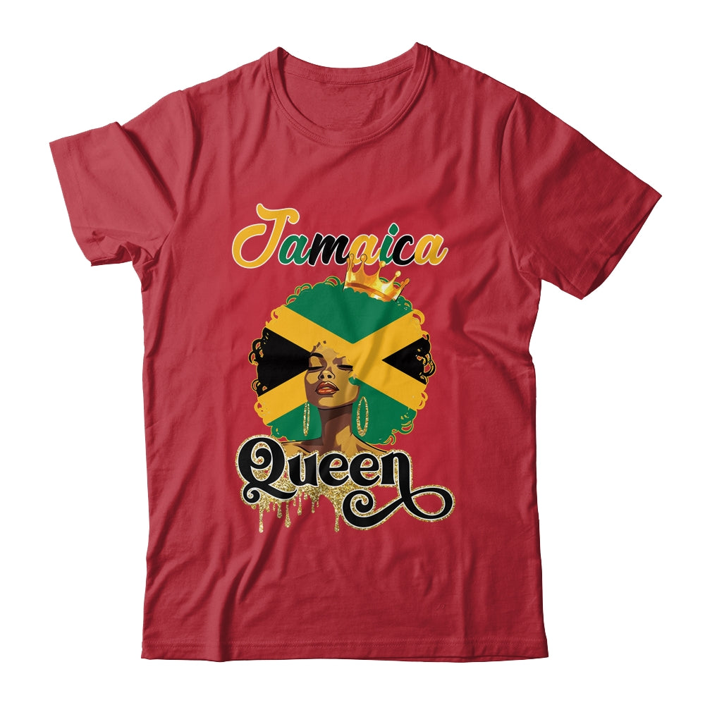Jamaica Hair Flag Jamaican Black Girl Queen Afro Women Shirt & Tank Top | siriusteestore