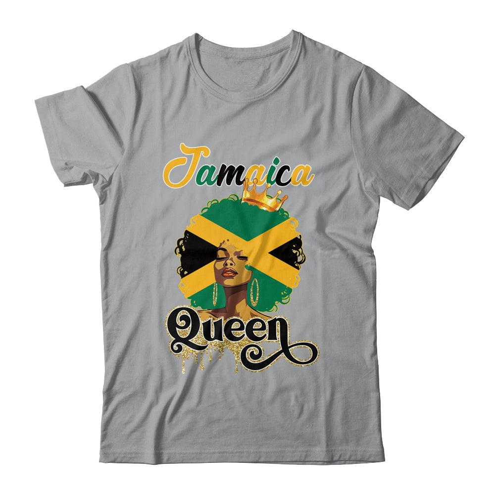 Jamaica Hair Flag Jamaican Black Girl Queen Afro Women Shirt & Tank Top | siriusteestore