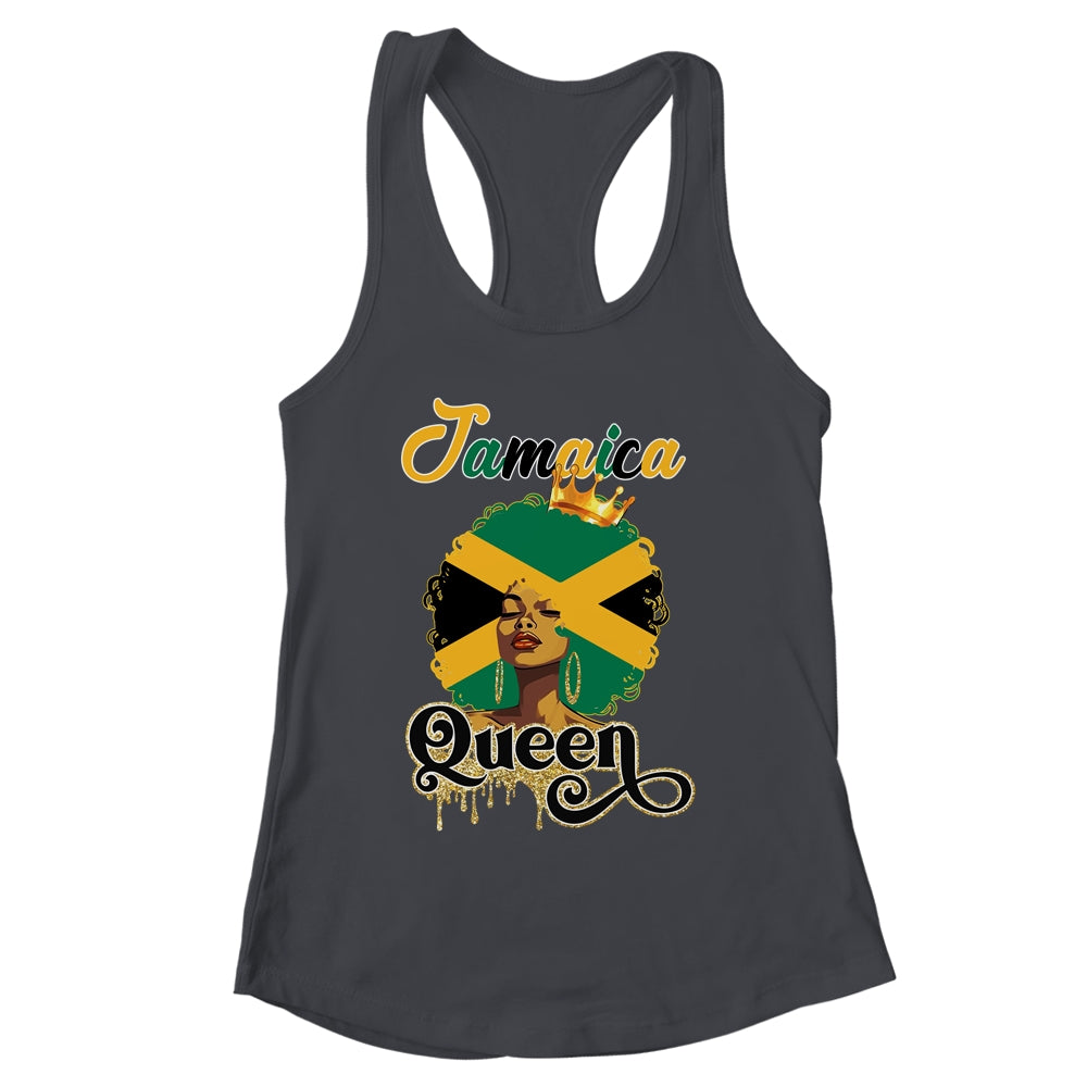 Jamaica Hair Flag Jamaican Black Girl Queen Afro Women Shirt & Tank Top | siriusteestore