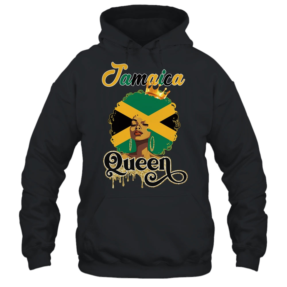 Jamaica Hair Flag Jamaican Black Girl Queen Afro Women Shirt & Tank Top | siriusteestore