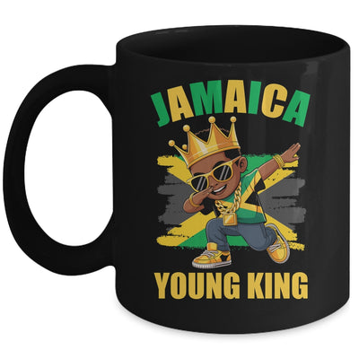 Jamaica Young King Jamaican Boy African Proud Jamaican Flag Mug | siriusteestore