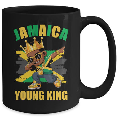 Jamaica Young King Jamaican Boy African Proud Jamaican Flag Mug | siriusteestore