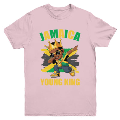Jamaica Young King Jamaican Boy African Proud Jamaican Flag Youth Shirt | siriusteestore
