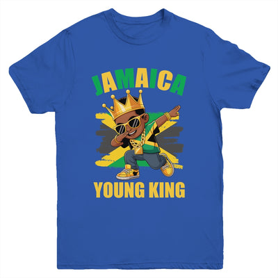 Jamaica Young King Jamaican Boy African Proud Jamaican Flag Youth Shirt | siriusteestore