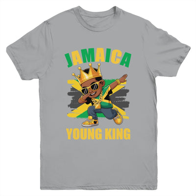 Jamaica Young King Jamaican Boy African Proud Jamaican Flag Youth Shirt | siriusteestore