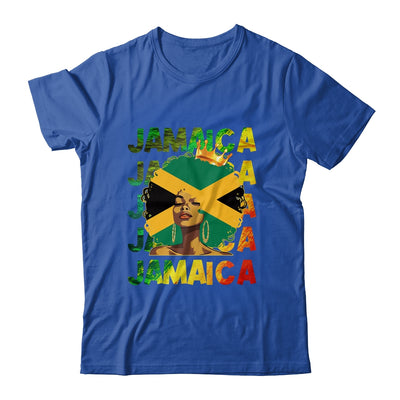Jamaican Black Girls Jamaica Flag Afro Black Hair Women Shirt & Tank Top | siriusteestore