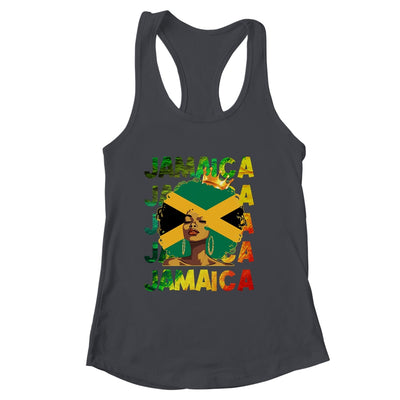 Jamaican Black Girls Jamaica Flag Afro Black Hair Women Shirt & Tank Top | siriusteestore
