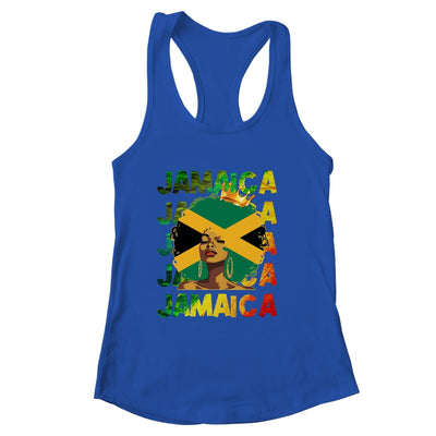Jamaican Black Girls Jamaica Flag Afro Black Hair Women Shirt & Tank Top | siriusteestore