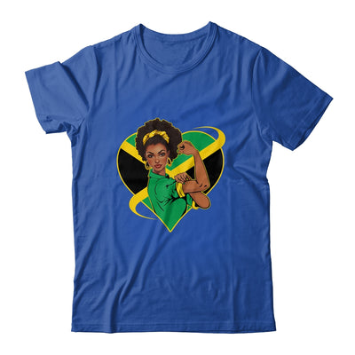 Jamaican Black Woman Melanin Jamaica Afro Girl Pride Flag Shirt & Tank Top | siriusteestore