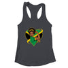 Jamaican Black Woman Melanin Jamaica Afro Girl Pride Flag Shirt & Tank Top | siriusteestore