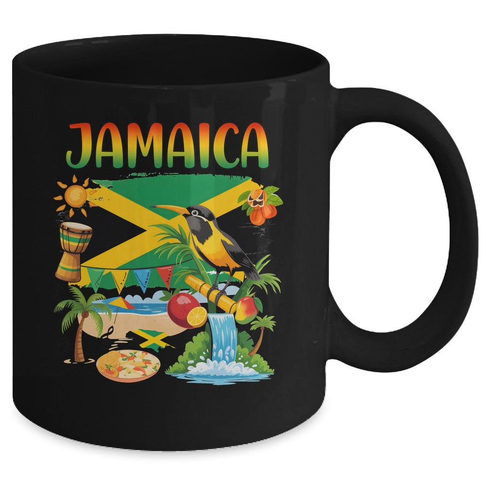 Jamaican Flag Outfit Kids Men Women Novelty Jamaica Flag Mug | siriusteestore