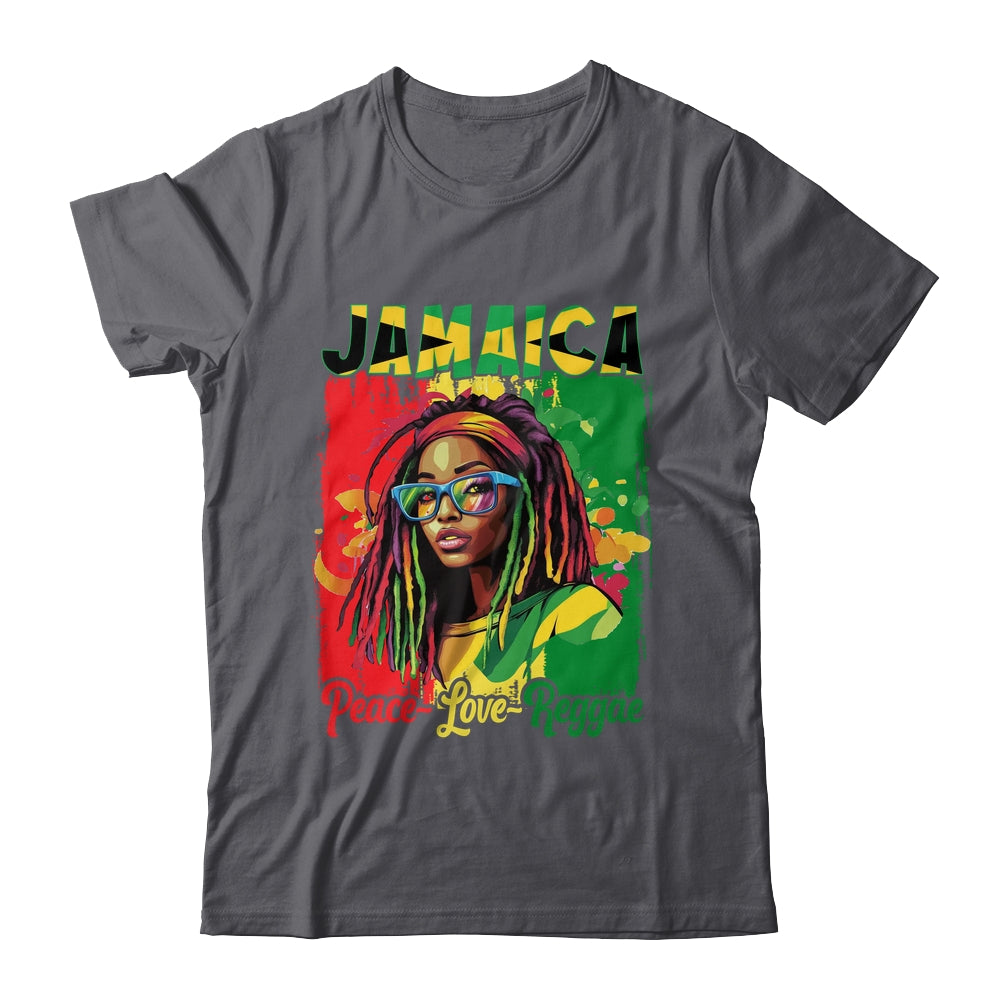 Jamaican Woman Life Reggae Music Culture Jamaica Flag Shirt & Tank Top | siriusteestore