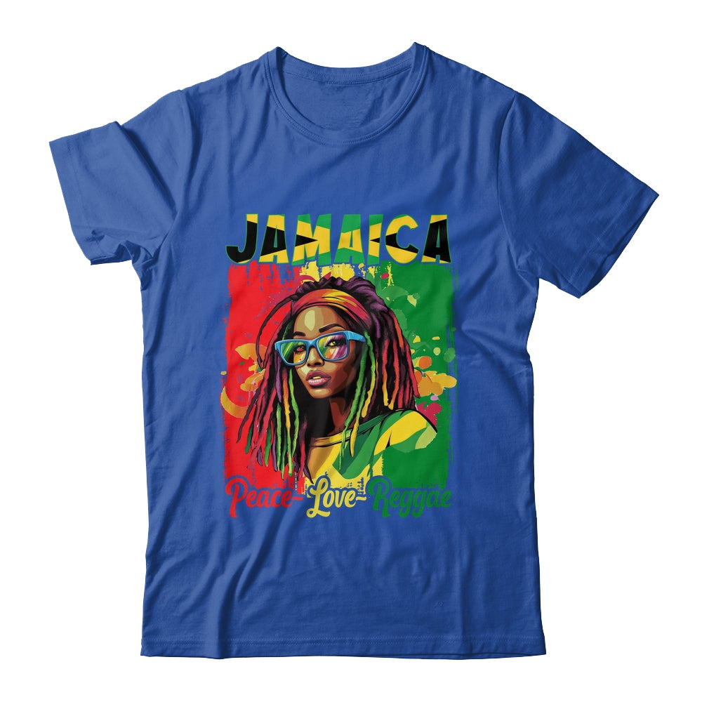 Jamaican Woman Life Reggae Music Culture Jamaica Flag Shirt & Tank Top | siriusteestore