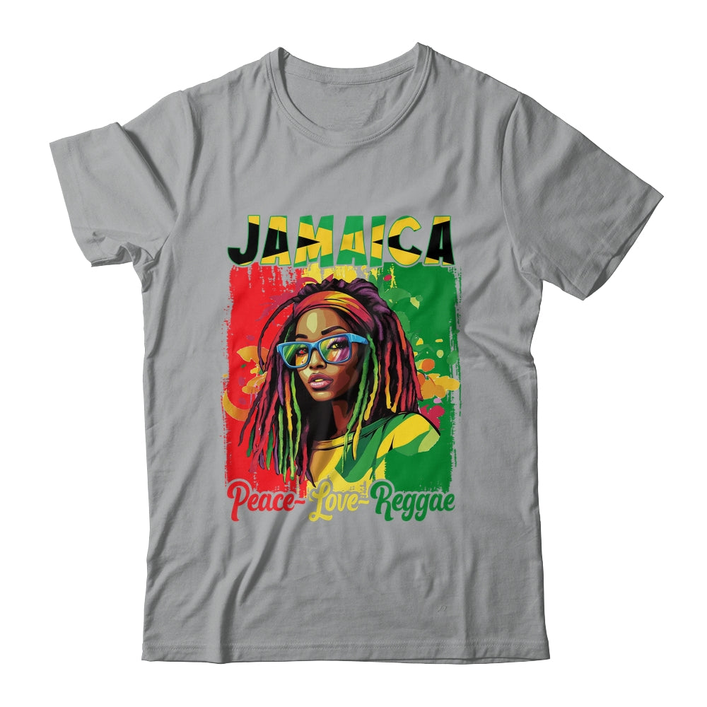 Jamaican Woman Life Reggae Music Culture Jamaica Flag Shirt & Tank Top | siriusteestore