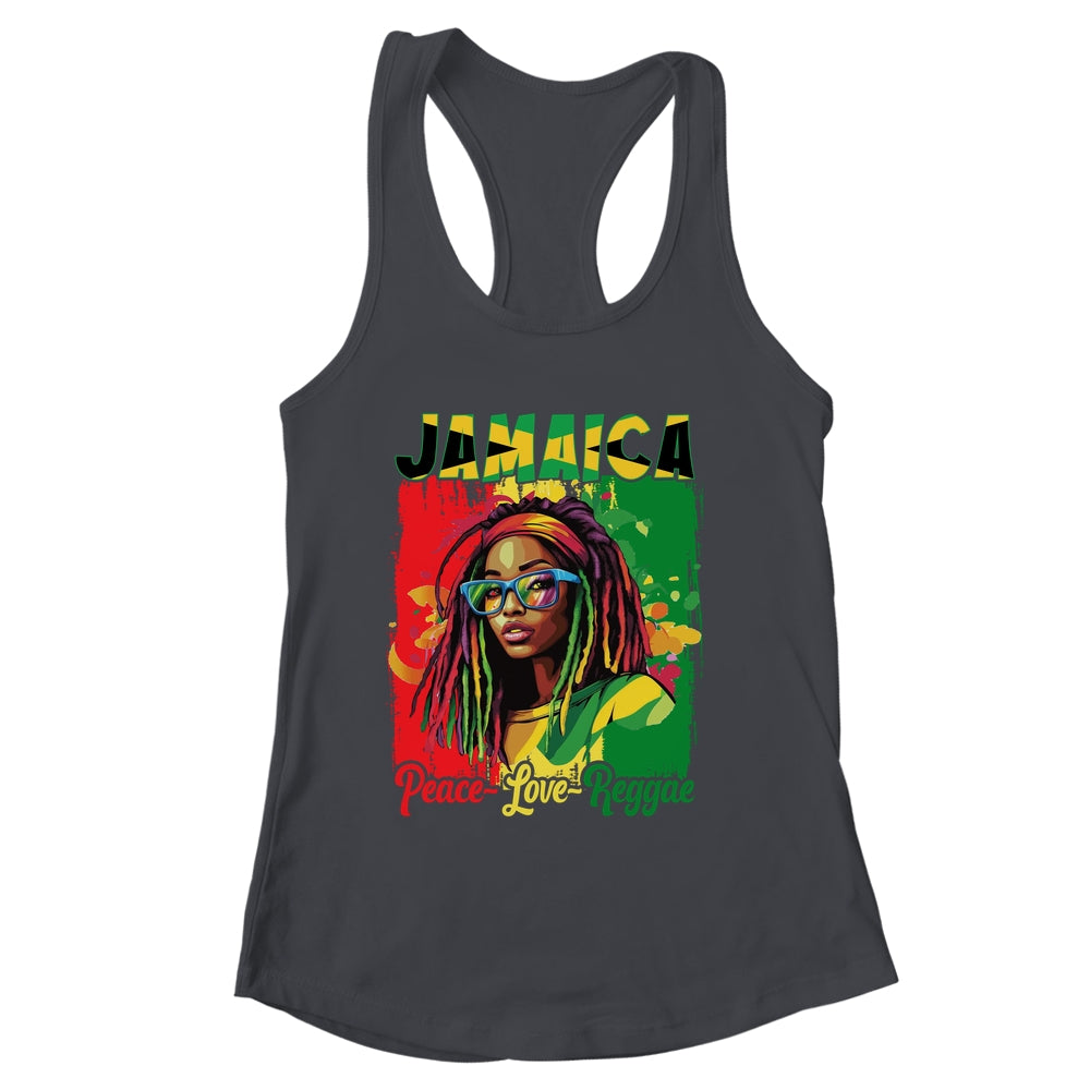 Jamaican Woman Life Reggae Music Culture Jamaica Flag Shirt & Tank Top | siriusteestore