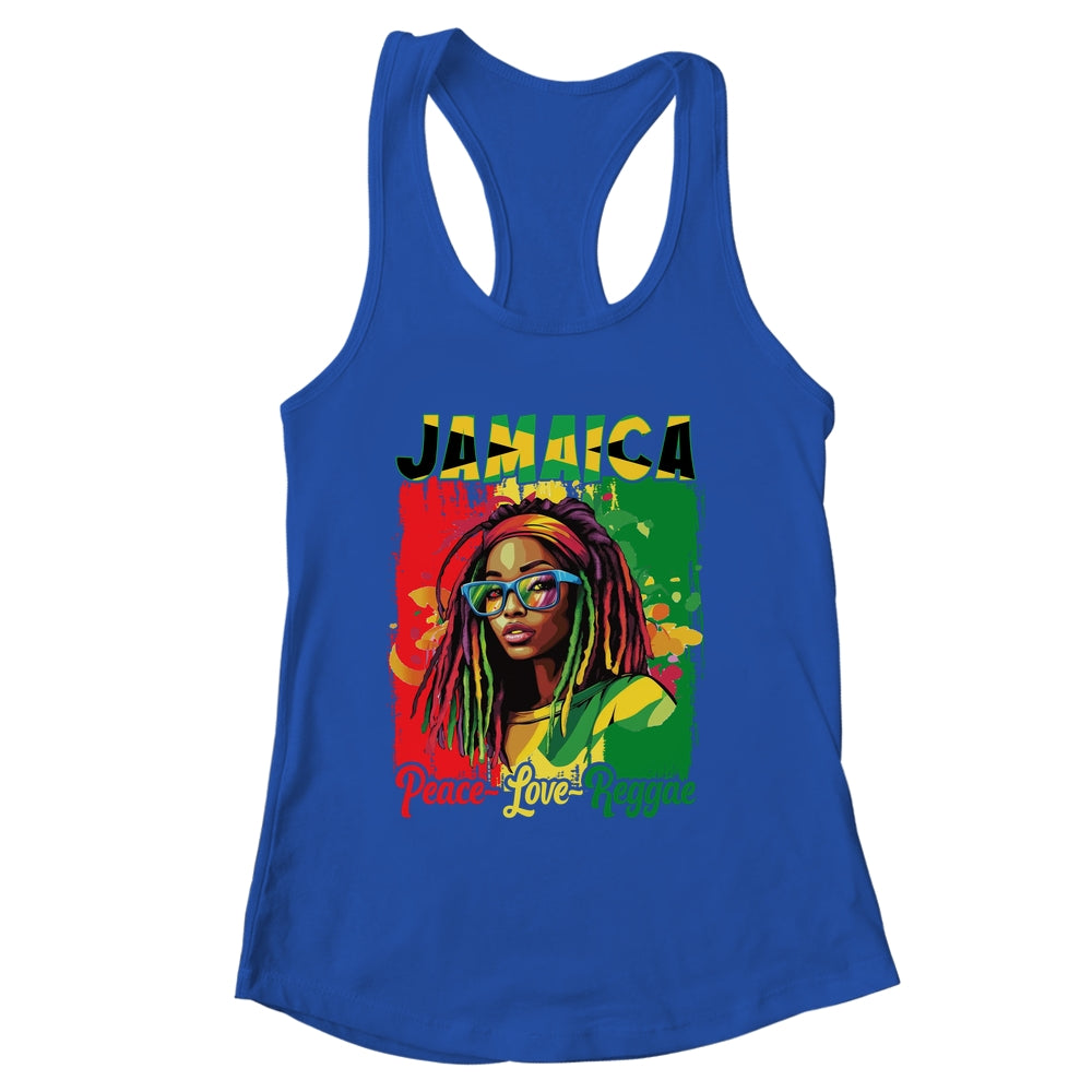 Jamaican Woman Life Reggae Music Culture Jamaica Flag Shirt & Tank Top | siriusteestore