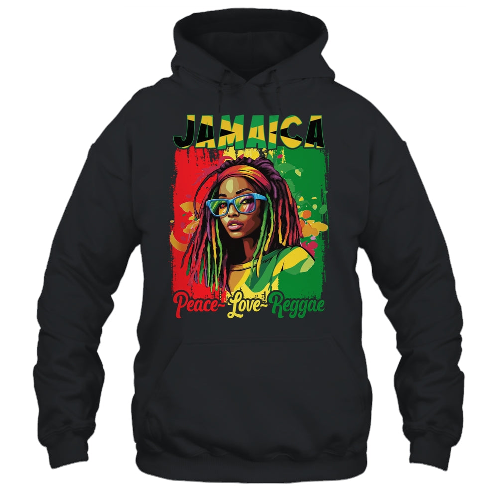 Jamaican Woman Life Reggae Music Culture Jamaica Flag Shirt & Tank Top | siriusteestore
