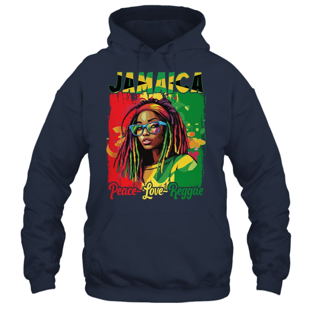 Jamaican Woman Life Reggae Music Culture Jamaica Flag Shirt & Tank Top | siriusteestore