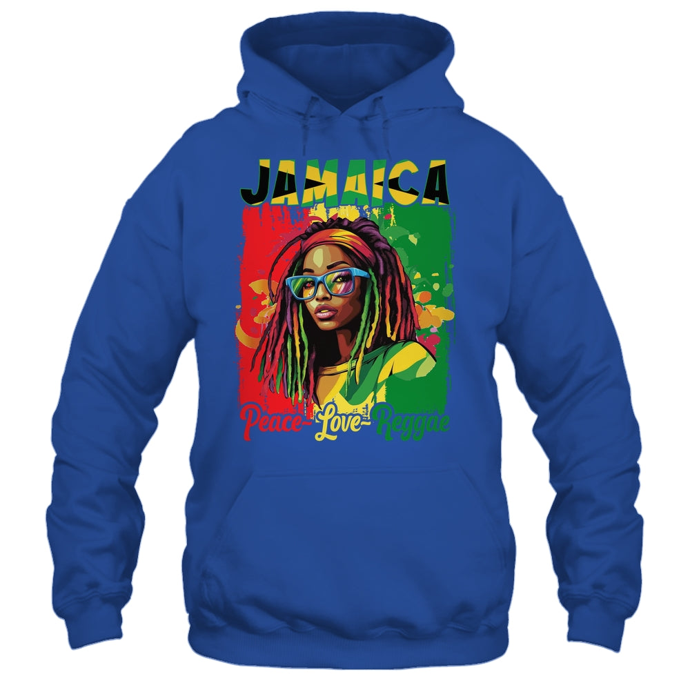 Jamaican Woman Life Reggae Music Culture Jamaica Flag Shirt & Tank Top | siriusteestore