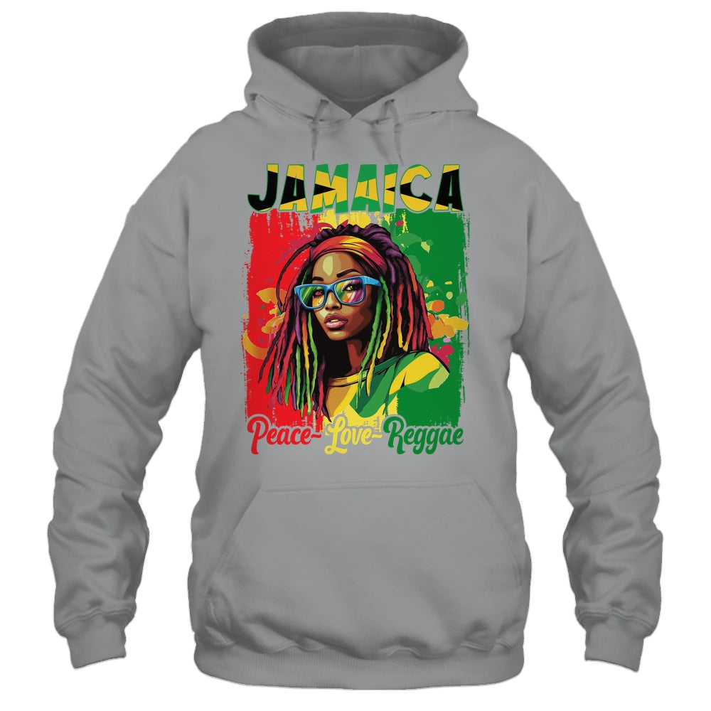 Jamaican Woman Life Reggae Music Culture Jamaica Flag Shirt & Tank Top | siriusteestore