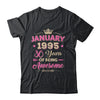 January 1995 30 Years Of Being Awesome Retro 30th Birthday Shirt & Tank Top | siriusteestore