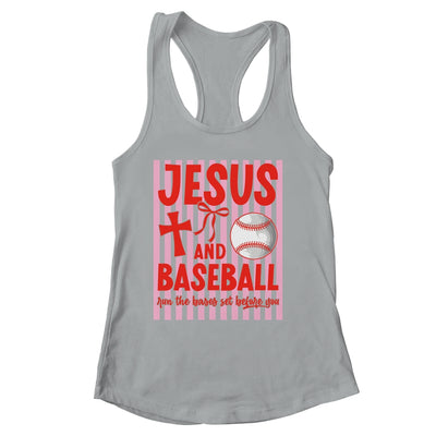 Jesus And Baseball Run The Bases Set Before You Christian Shirt & Tank Top | siriusteestore