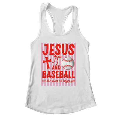Jesus And Baseball Run The Bases Set Before You Christian Shirt & Tank Top | siriusteestore