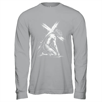 Jesus Carrying Cross Religious Vintage Christian Christ Shirt & Hoodie | siriusteestore