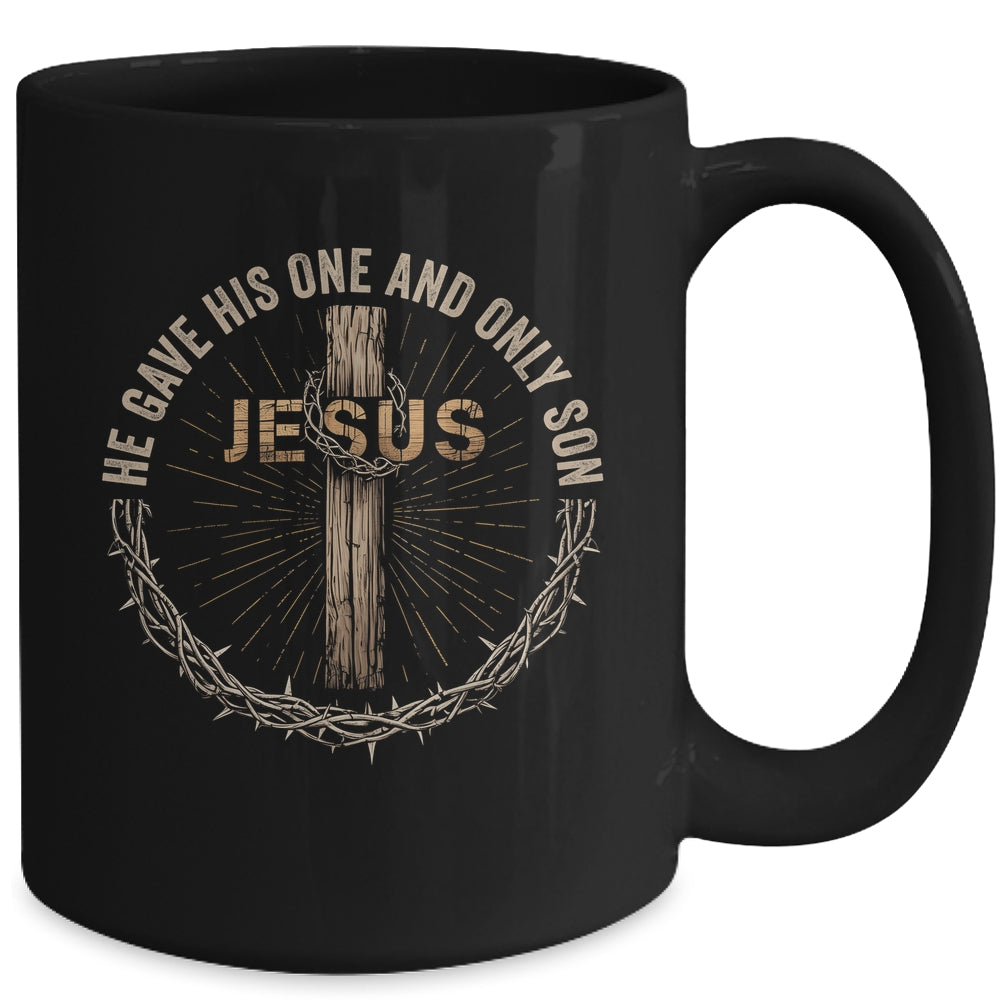 Jesus Christian Cross Bible John 3:16 Reflection Mug | siriusteestore