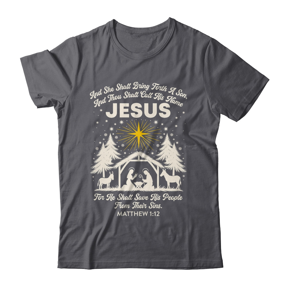 Jesus Christian Nativity Christmas Tree Xmas Family Holiday Shirt & Sweatshirt | siriusteestore