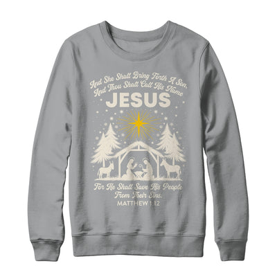 Jesus Christian Nativity Christmas Tree Xmas Family Holiday Shirt & Sweatshirt | siriusteestore