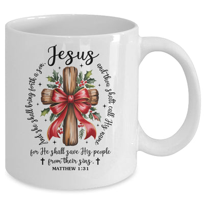 Jesus Christmas She Shall Bring Forth A Son Christian Xmas Mug | siriusteestore