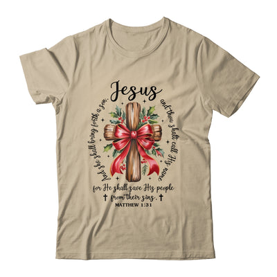 Jesus Christmas She Shall Bring Forth A Son Christian Xmas Shirt & Sweatshirt | siriusteestore