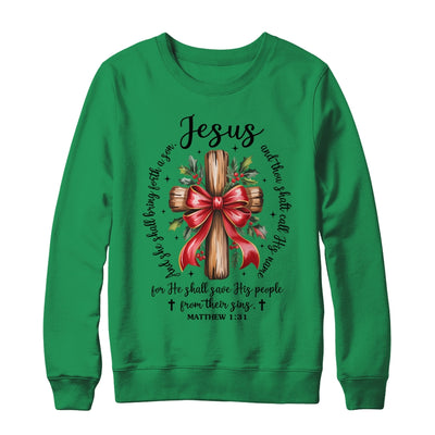 Jesus Christmas She Shall Bring Forth A Son Christian Xmas Shirt & Sweatshirt | siriusteestore