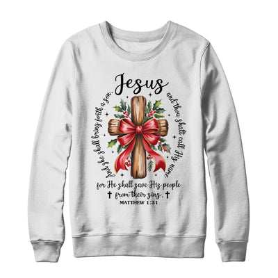 Jesus Christmas She Shall Bring Forth A Son Christian Xmas Shirt & Sweatshirt | siriusteestore