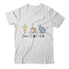 Jesus Coffee Cats Funny Cute Design Jesus Lovers Christian Shirt & Tank Top | siriusteestore