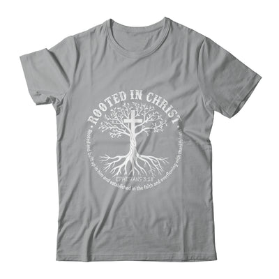 Jesus Cross Pray Bible Rooted In Christ Christian Men Women Shirt & Hoodie | siriusteestore