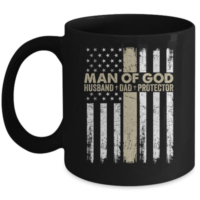 Jesus God Religious Man Of God Husband Dad Protector Mug | siriusteestore